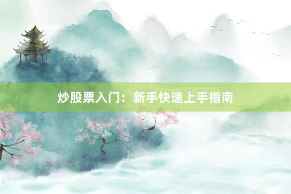 炒股票入门：新手快速上手指南