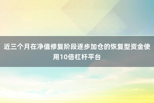 近三个月在净值修复阶段逐步加仓的恢复型资金使用10倍杠杆平台